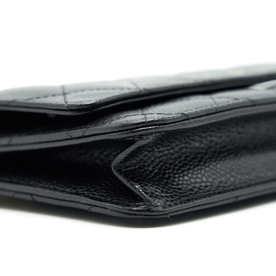 Chanel WALLET ON CHAIN CAVIER BLACK WITH
