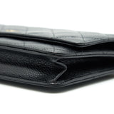 Chanel WALLET ON CHAIN CAVIER BLACK WITH