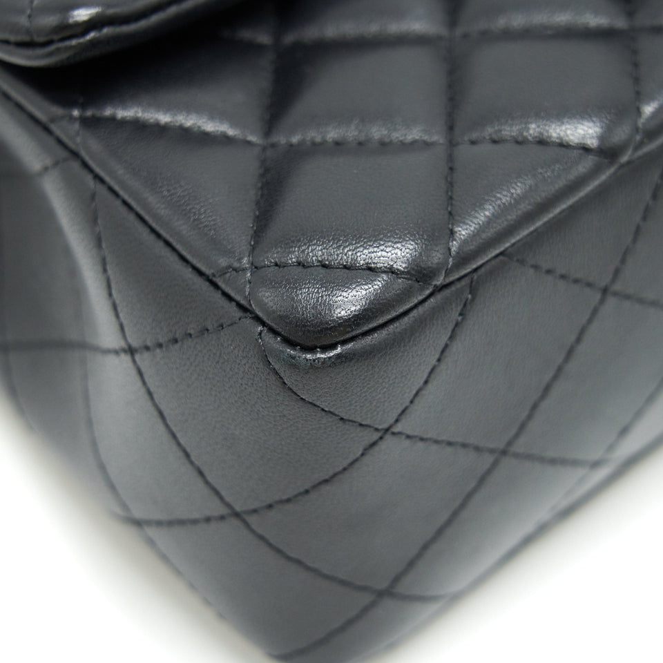 Chanel LAMBSKIN RECTANGULAR MINI FLAP BAG IN BLACK