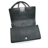 Chanel medium boy Chanel Handbag Black ruthenium hardware