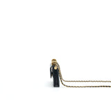 Chanel 21A Flap Coin Purse with Chain Black with  calfskin