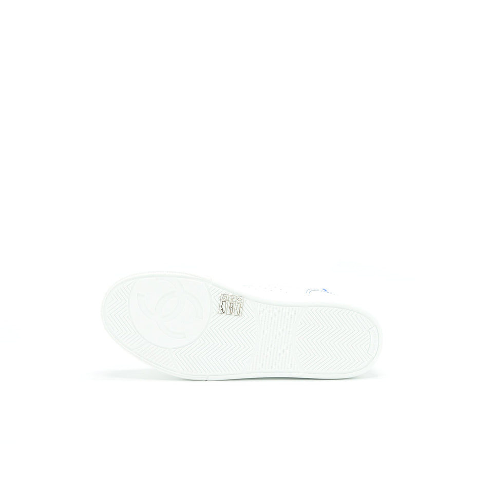 Chanel Size37.5 21ss Trainers White/ Light Blue