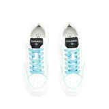 Chanel Size37.5 21ss Trainers White/ Light Blue