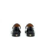 Chanel Size 37 Leather Loafer Black