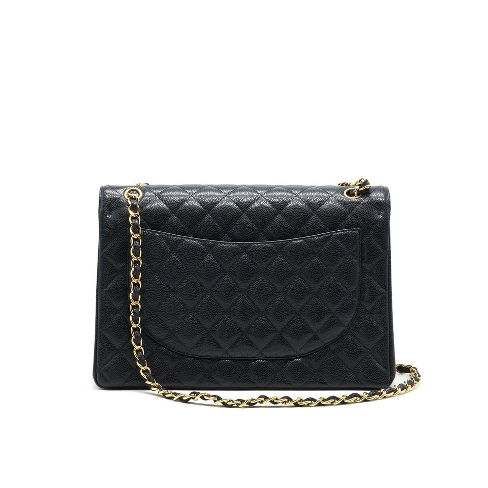 Chanel Maxi Classic double Flap Black Caviar