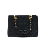 Chanel Grant Shopping Tote Bag GST Black Caviar