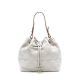 Chanel Caviar Bucket Tote Bag Grey  Serial15