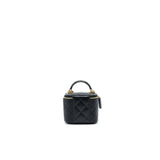 Chanel 21A Top Handle Vanity with Chain Black