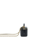Chanel 21A Top Handle Vanity with Chain Black