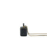 Chanel 21A Top Handle Vanity with Chain Black