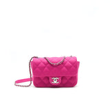 Chanel Rubber quilted lambskin flap Bag pink