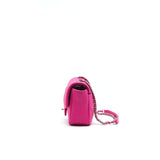 Chanel Rubber quilted lambskin flap Bag pink