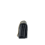 Chanel Large Single Flap Bag Calfskin  Black