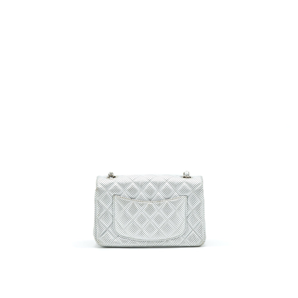 Chanel RECTANGULAR MINI FLAP BAG SILVER