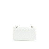 Chanel MEDIUM CLASSIC DOUBLE FLAP BAG CAVIAR WHITE