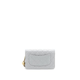 Chanel 21B Pearl Crush Wallet On Chain Grey