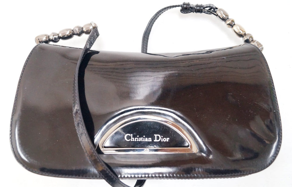 Christian Dior Black Maris Pearl Shoulder Bag
