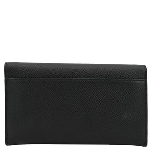 Christian Dior Long Saddle Leather Crossbody Chain Wallet Black