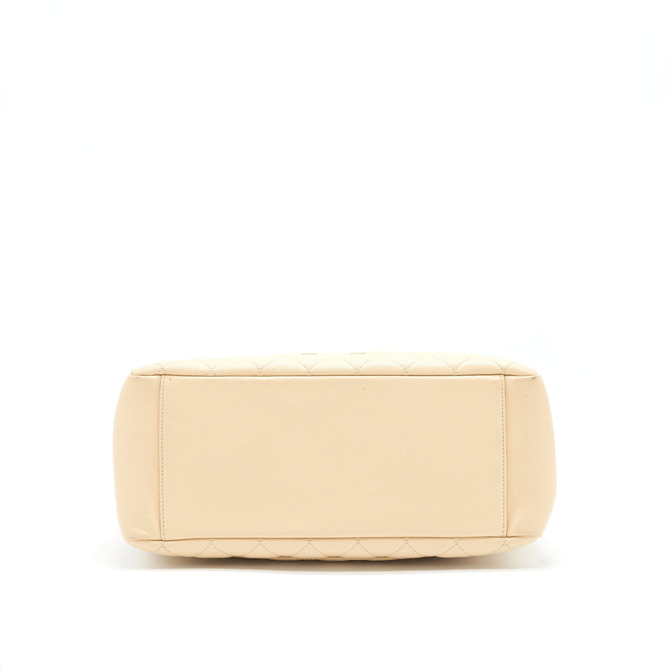 Chanel CAVIAR GRAND SHOPPING TOTE GST IN BEIGE