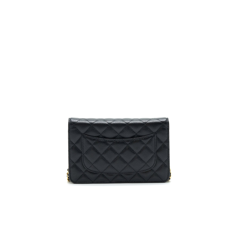 Chanel Classic Wallet on Chain Caviar Black With
