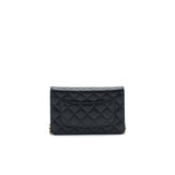 Chanel Classic Wallet on Chain Caviar Black With