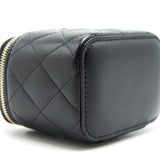 Chanel 21A Top Handle Vanity with Chain Black
