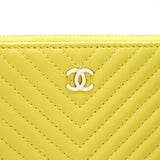 Chanel CHEVRON CLUTCH BAG IN YELLOW