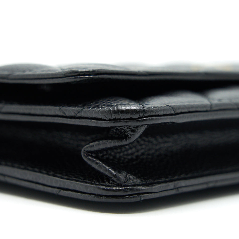 Chanel Classic Wallet on Chain Caviar Black With