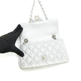 Chanel RECTANGULAR MINI FLAP BAG SILVER