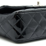 Chanel Mini Rectangular Flap bag Patent Leather Black