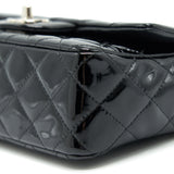 Chanel Mini Rectangular Flap bag Patent Leather Black