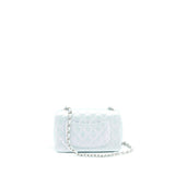 Chanel 21K Iridescent Baby Blue Mini Rectangular