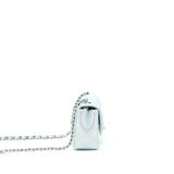 Chanel 21K Iridescent Baby Blue Mini Rectangular