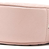 Chanel Round Clutch With Chain Camellia Calfskin Nude Pink