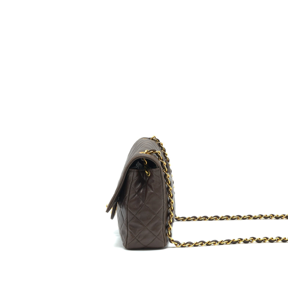 Chanel Medium Flap Bag Chocolate