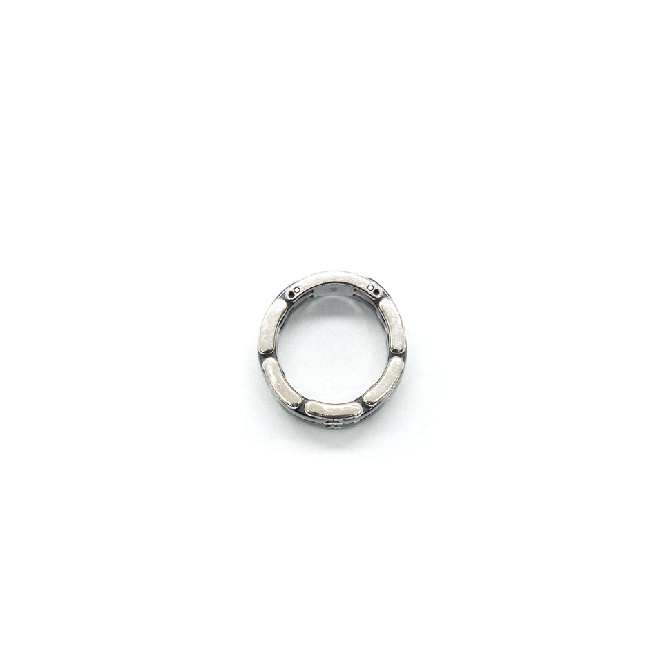 Chanel Ultra Ring Large version white Gold with Diamonds, Black Ceramic size 55