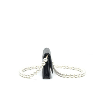 Chanel Giant Pearl Crush Wallet On Chain Black