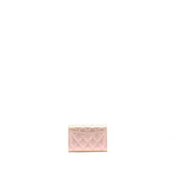Chanel 21K Iridescent Pink Flap  Holder