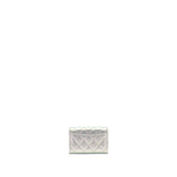 Chanel 21K Iridescent Grey Flap  Holder