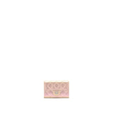 Chanel 21K Iridescent Pink Flap  Holder