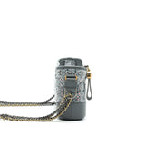 Chanel Small Tweed Gabrielle Hobo Bag Grey