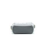 Chanel Small Tweed Gabrielle Hobo Bag Grey