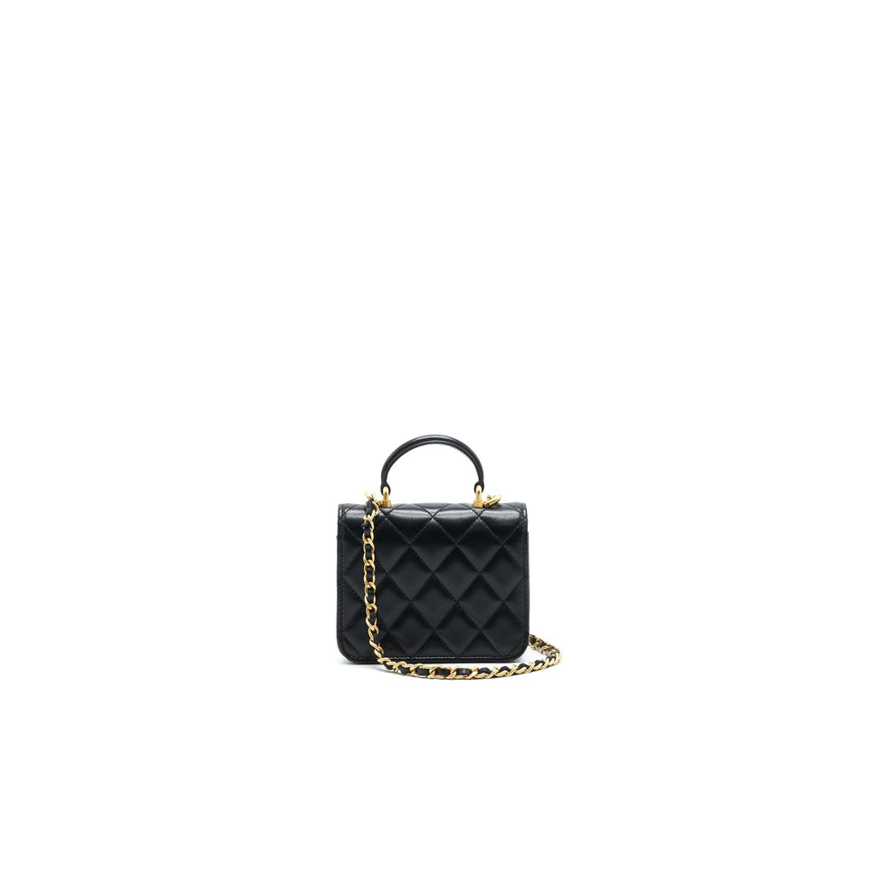 Chanel 2021 flap Coin Purse with Chain black