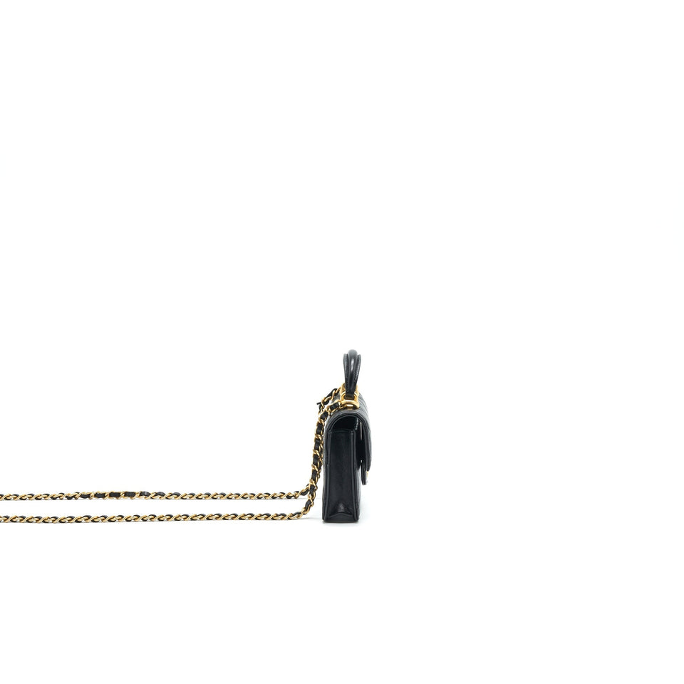 Chanel 2021 flap Coin Purse with Chain black
