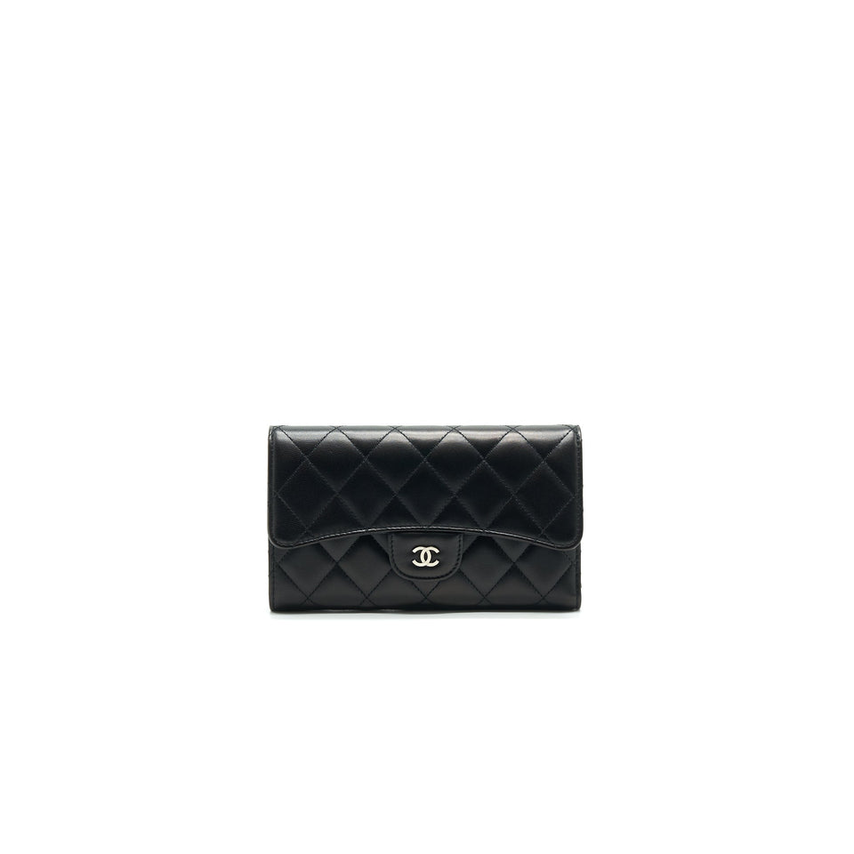 Chanel Classic Flap Wallet Lambskin Black