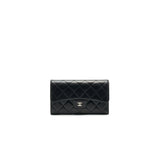 Chanel Classic Flap Wallet Lambskin Black