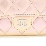 Chanel 21K Iridescent Pink Flap  Holder
