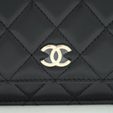 Chanel Giant Pearl Crush Wallet On Chain Black