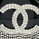 Chanel Runway Orb-shaped Evening Clutch Black with Crystal / Crystal Chain