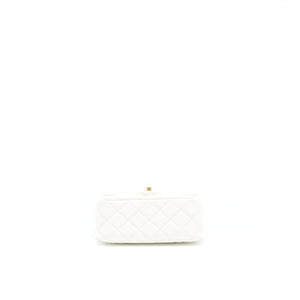 Chanel Pearl Crush Mini Square Flap Bag White